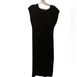 ZARA mid length V neck MIDI dress